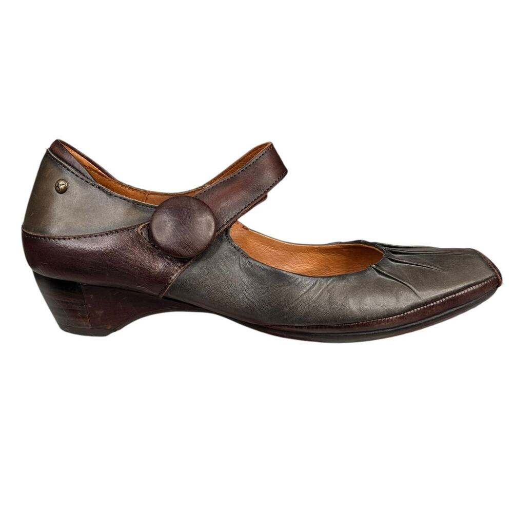 Pikolinos Women’s Gandia Green Leather Slip On Mary James Size 40 US 9.5/10